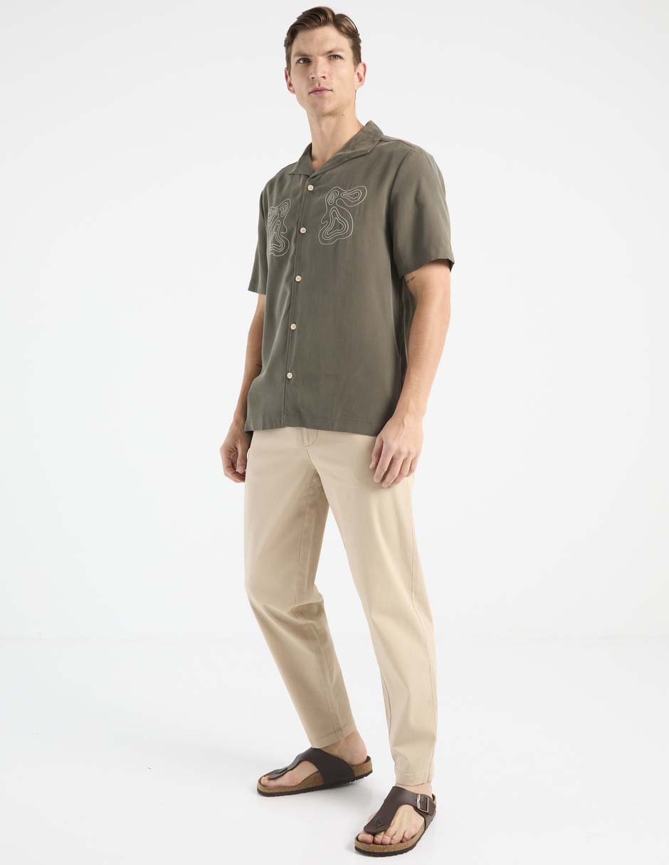 Camisa casual Elemento Uomo de algodón manga corta para hombre