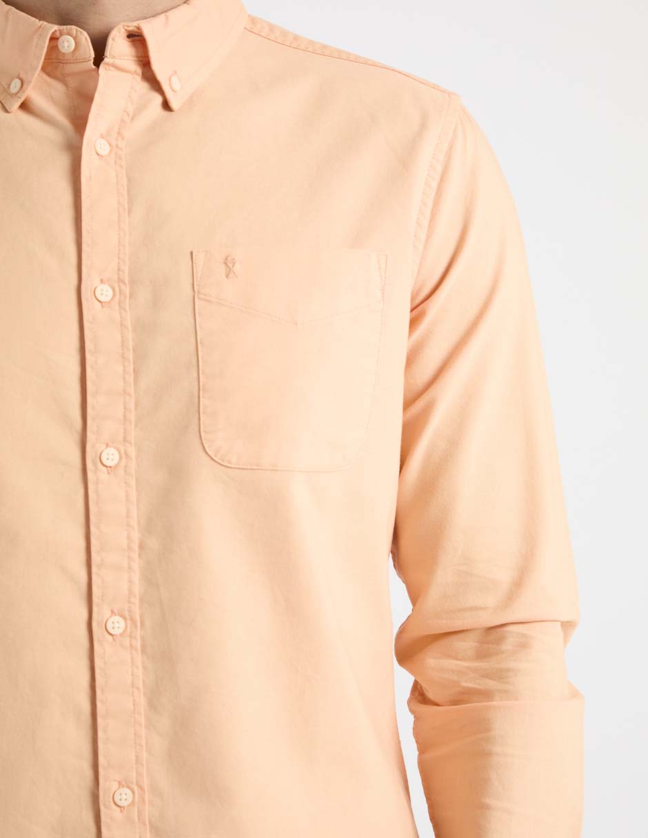 Camisa casual de algodón manga larga para hombre 2