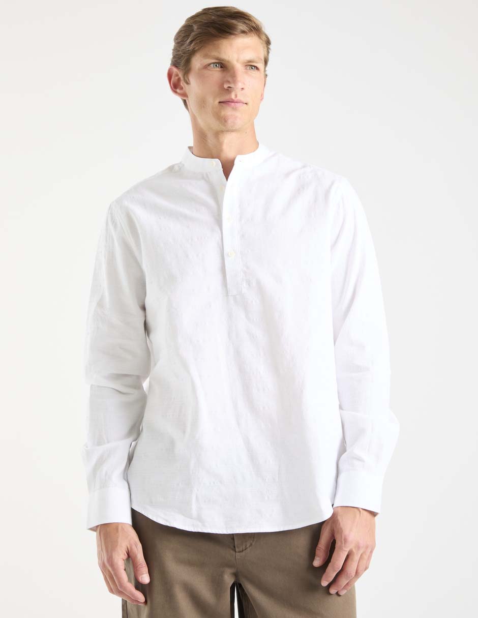Camisa casual manga larga para hombre Camisa casual manga larga para hombre