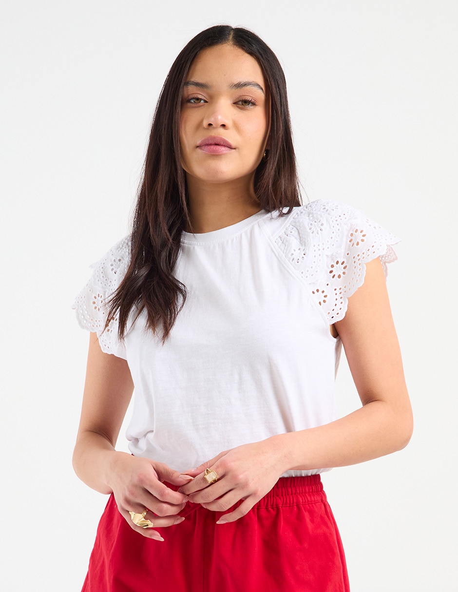 Blusa manga corta para mujer 1