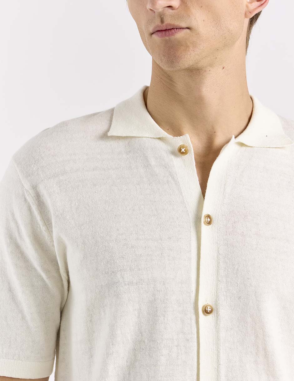 Camisa casual de algodón manga corta para hombre 4