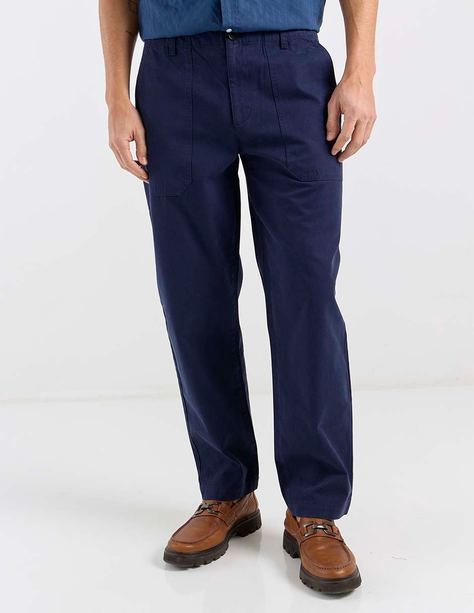 Pantalón straight de algodón para hombre Pantalón straight de algodón para hombre