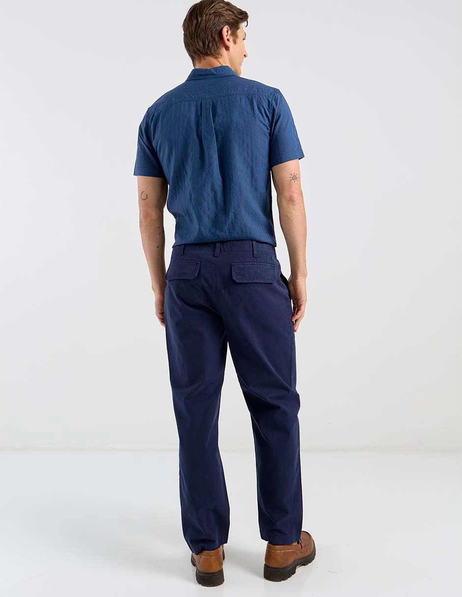 Pantalón straight de algodón para hombre 6