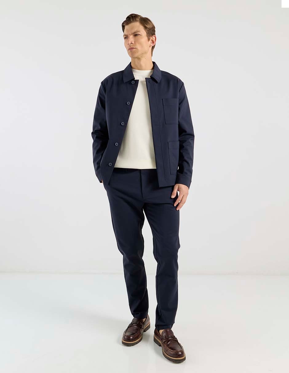 Chamarra casual con bolsillos para hombre 3