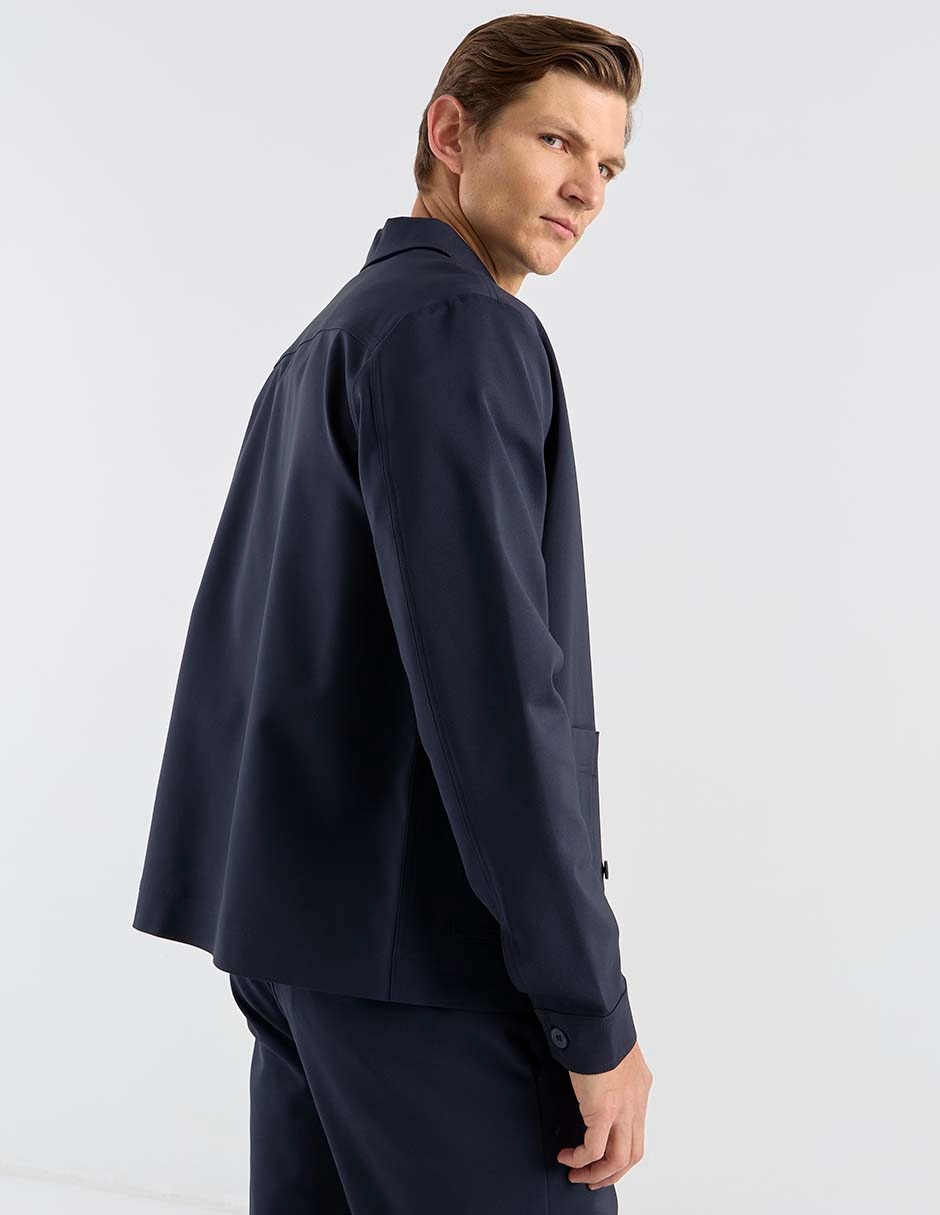 Chamarra casual con bolsillos para hombre 6