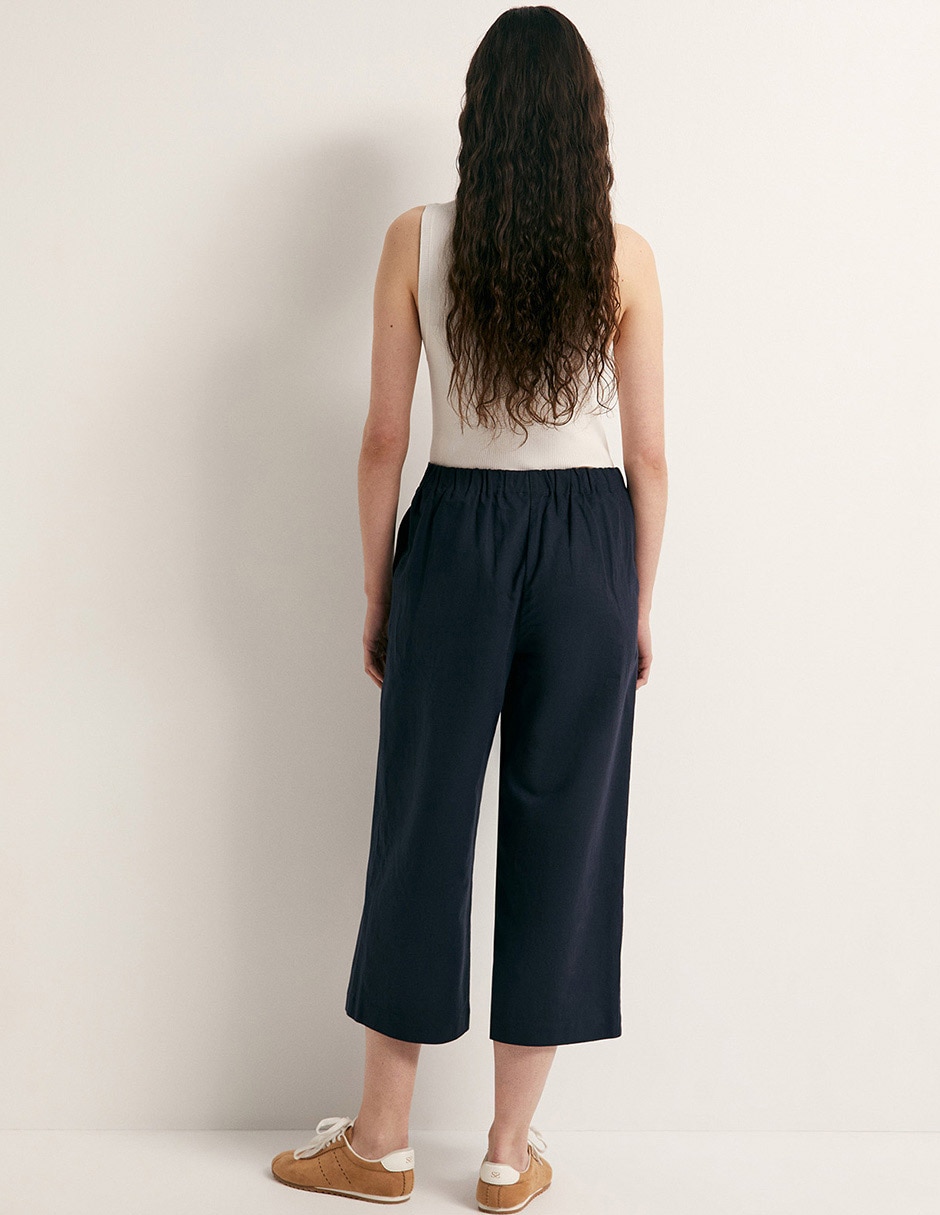 Pantalón capri Sfera flare para mujer