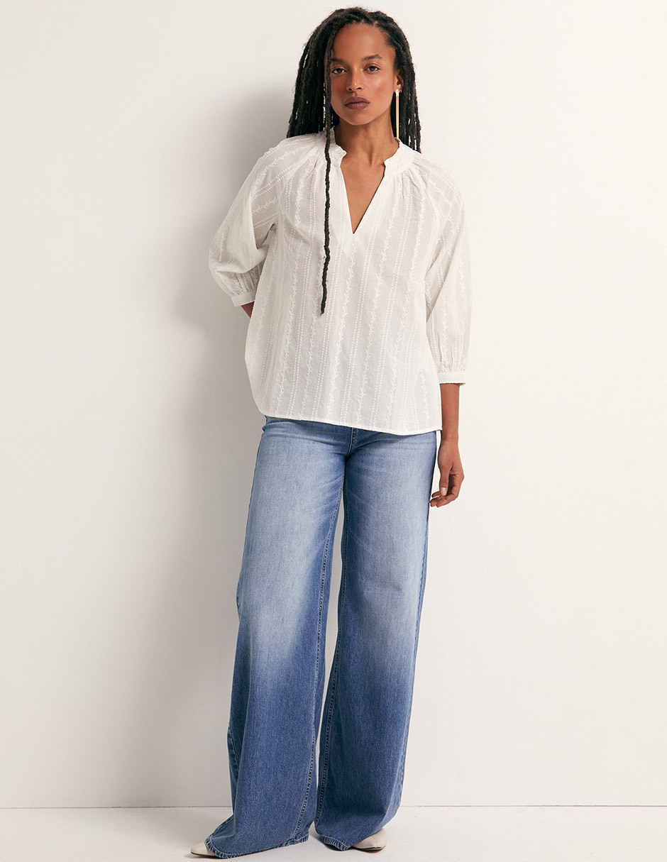 Blusa Sfera manga 3/4 para mujer