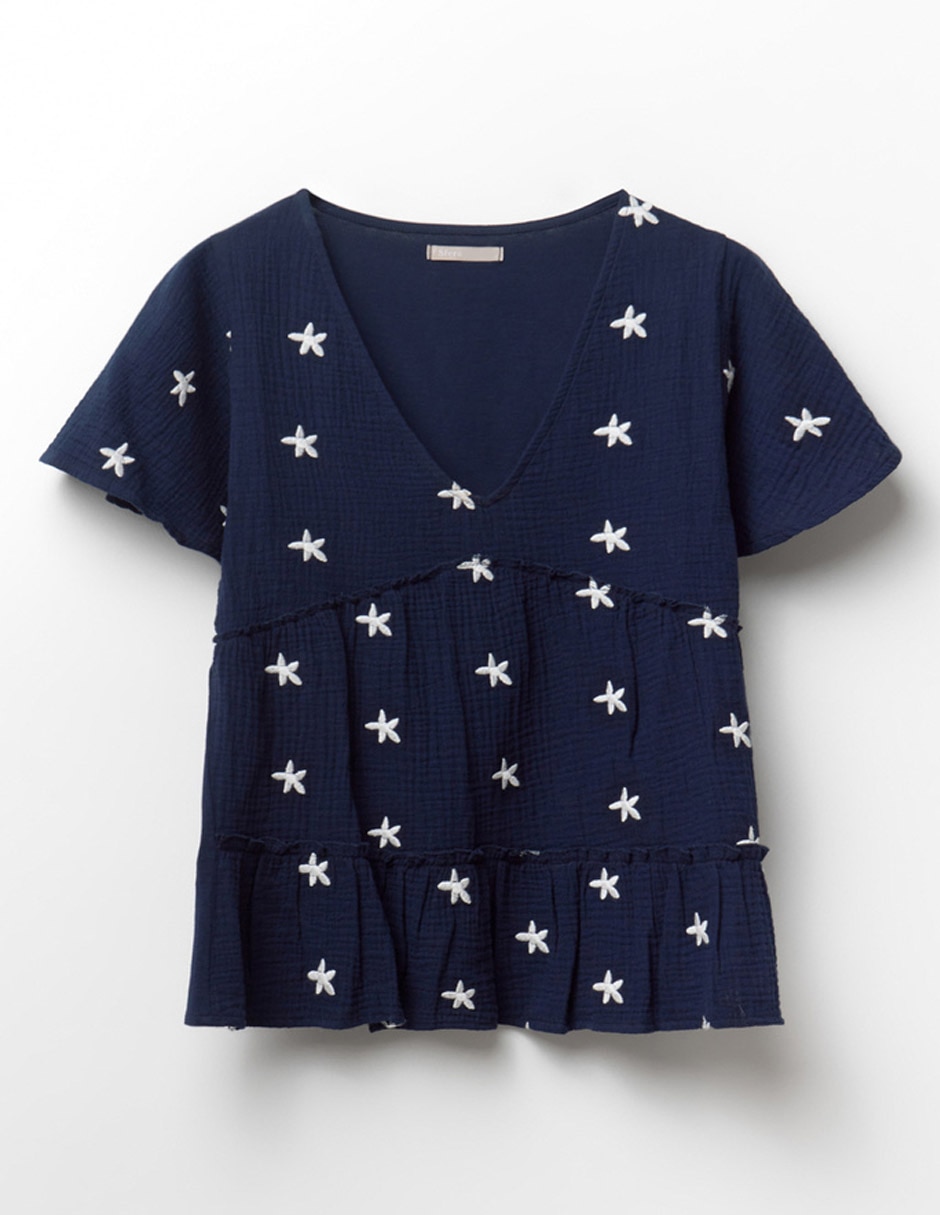 Blusa Sfera manga corta para mujer