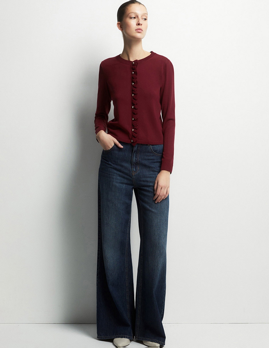 Suéter cuello redondo para mujer 5