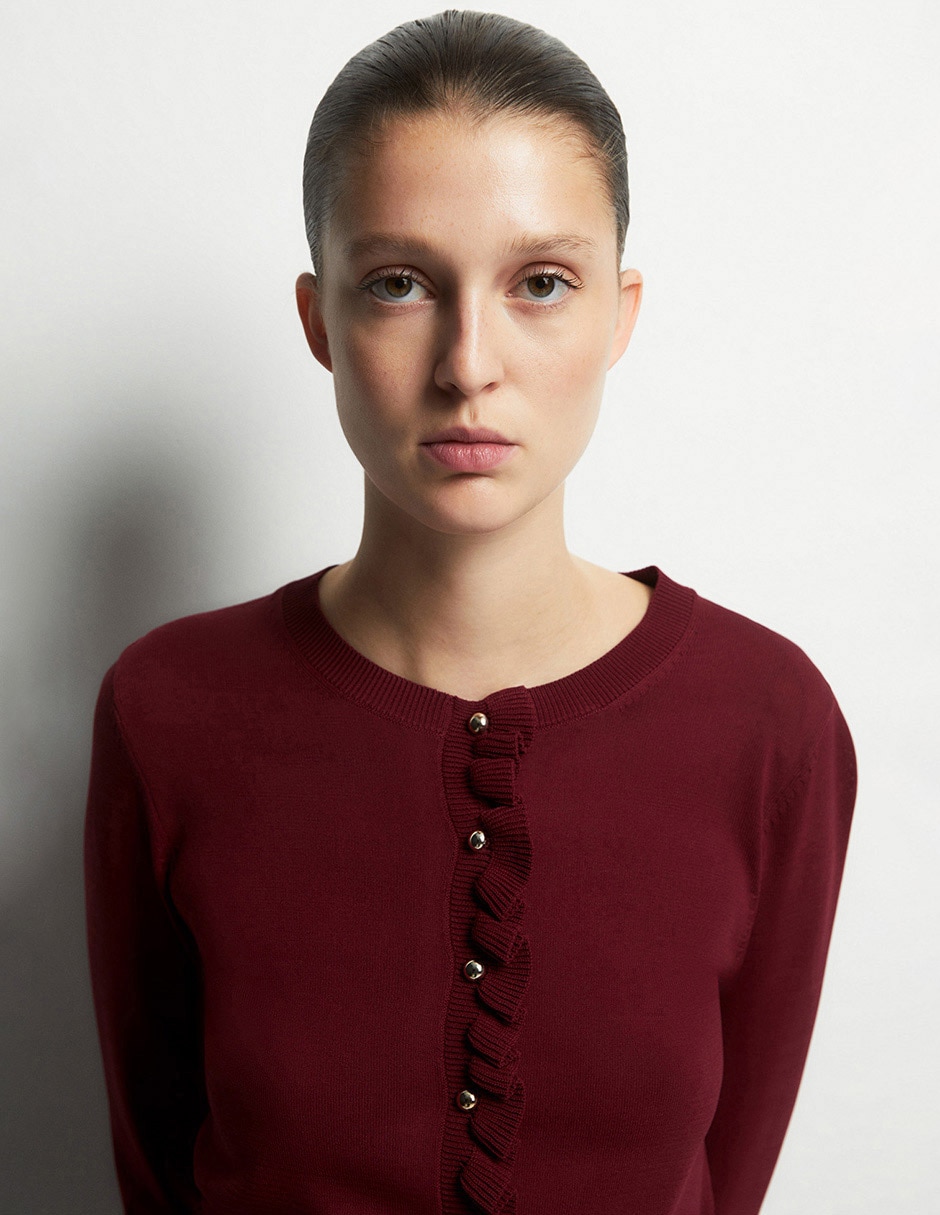 Suéter cuello redondo para mujer 4