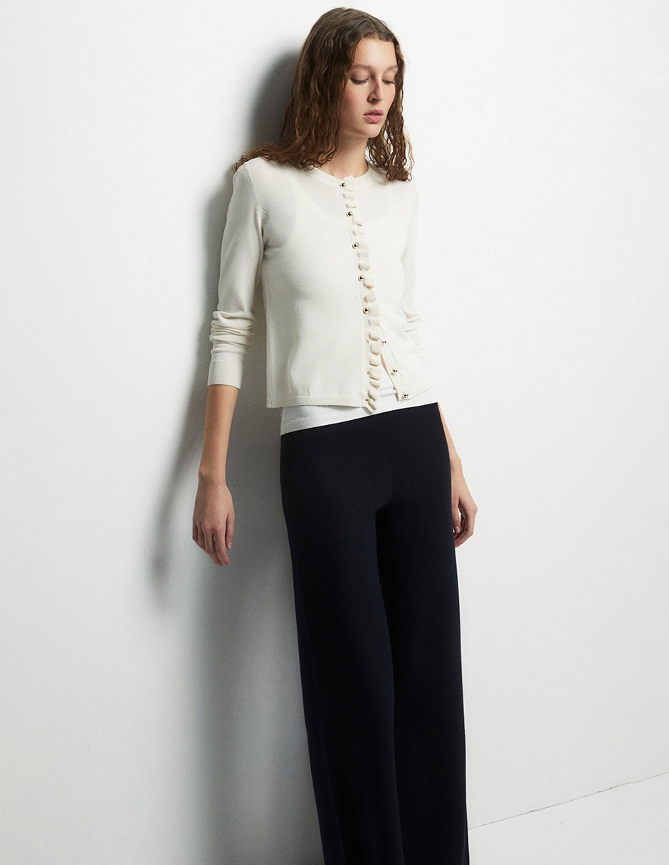 Suéter cuello redondo para mujer