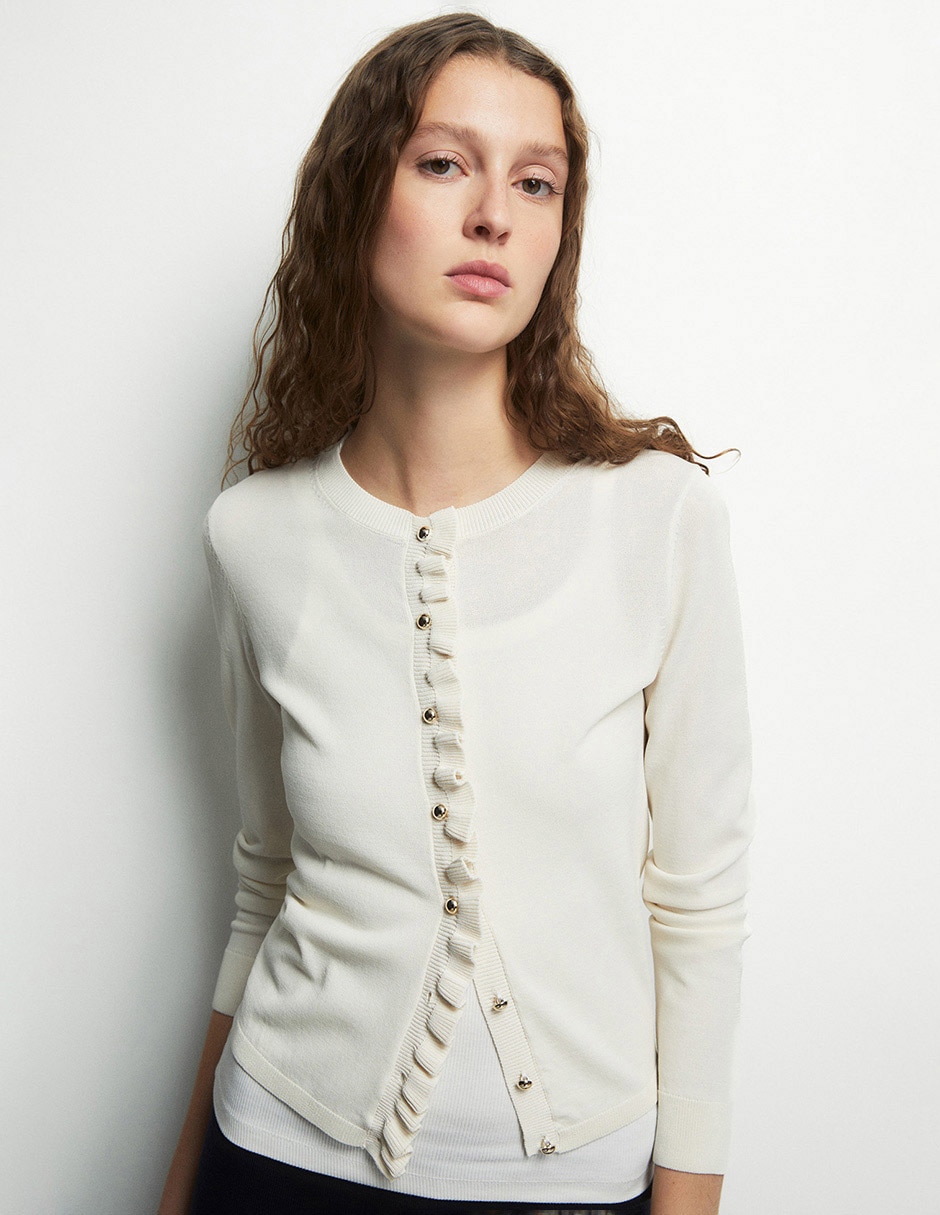 Suéter cuello redondo para mujer
