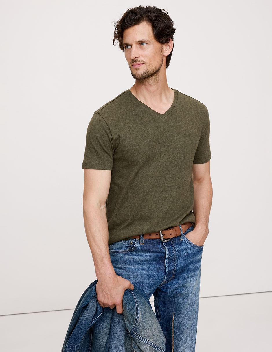Playera cuello V para hombre Playera cuello V para hombre