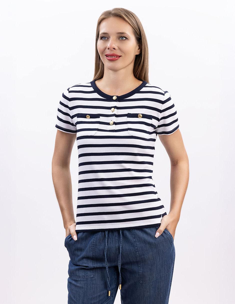 Playera manga corta F25 cuello redondo para mujer Playera manga corta F25 cuello redondo para mujer