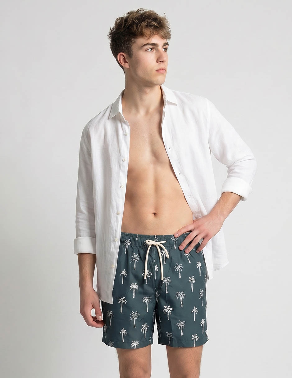 Traje de baño con bolsillos para hombre