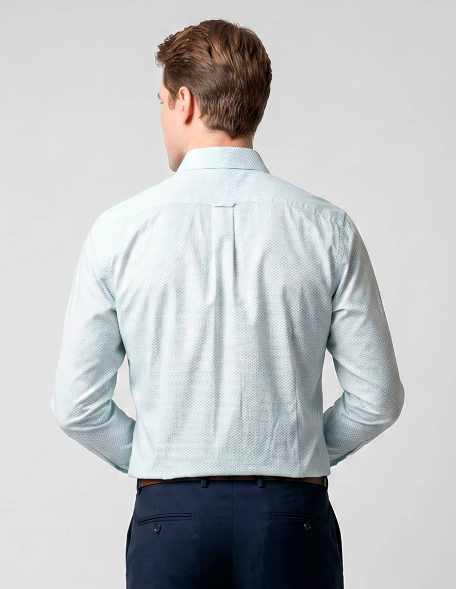 Camisa business casual jbe manga larga para hombre 2