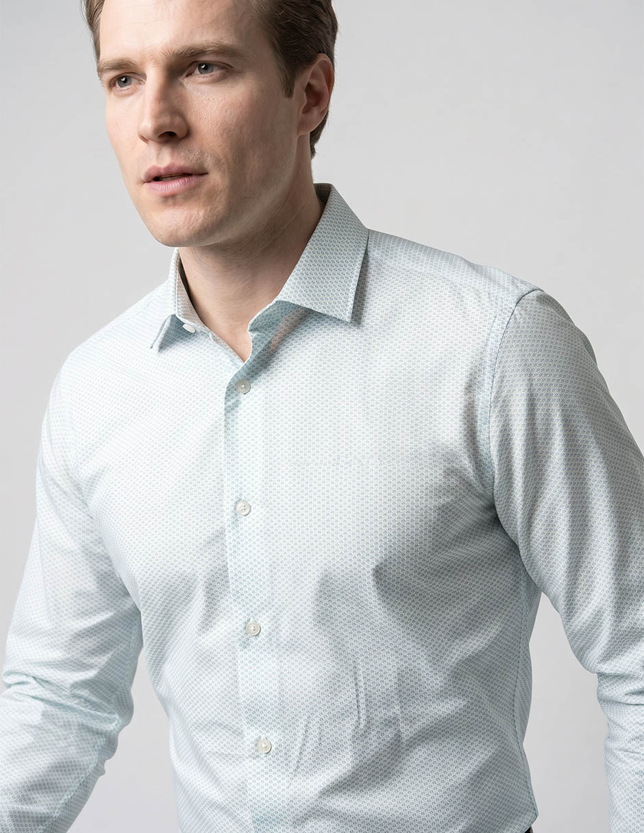 Camisa business casual jbe manga larga para hombre 3