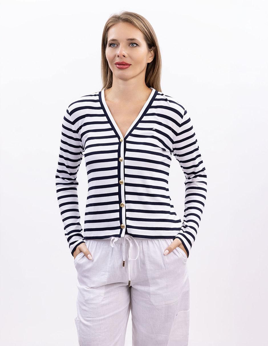 Playera manga larga F25 cuello v para mujer Playera manga larga F25 cuello v para mujer