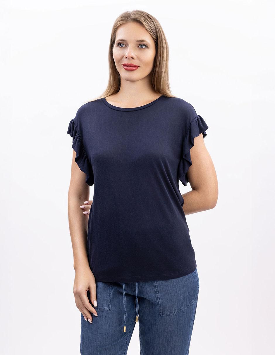 Blusa Nautica manga corta para mujer