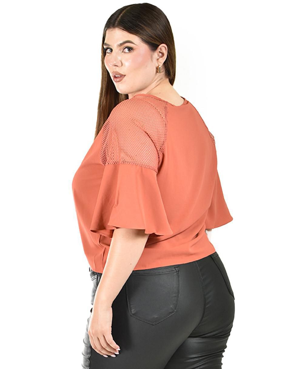Blusa Roman Fashion manga al codo para mujer
