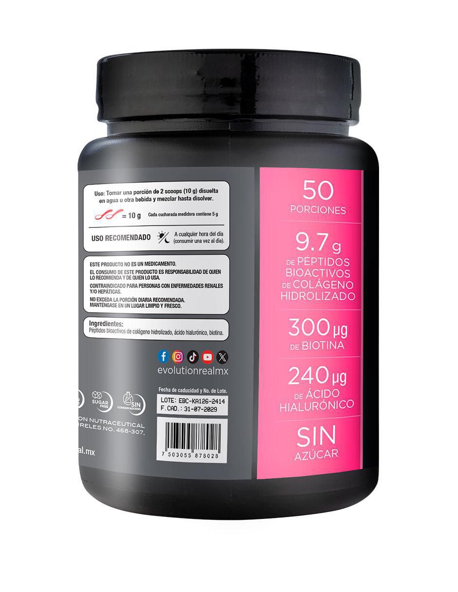 Colágeno hidrolizado Evolution Nutraceutical Company sabor natural
