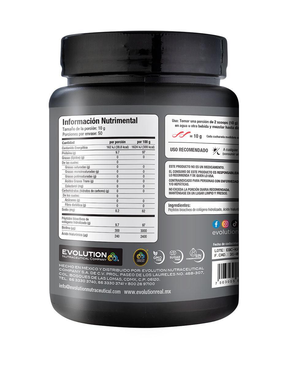 Colágeno hidrolizado Evolution Nutraceutical Company sabor natural
