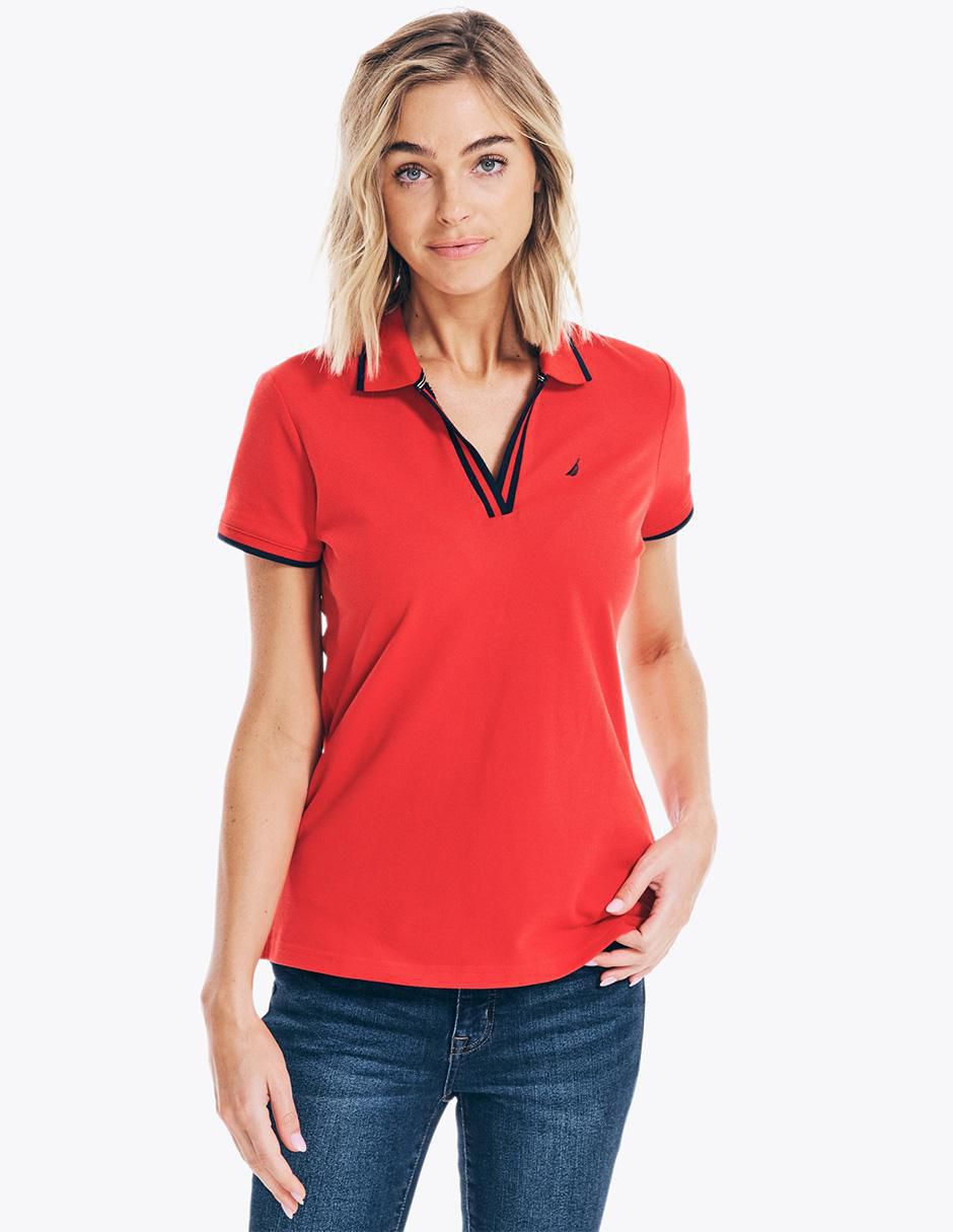 Playera tipo polo Nautica para mujer