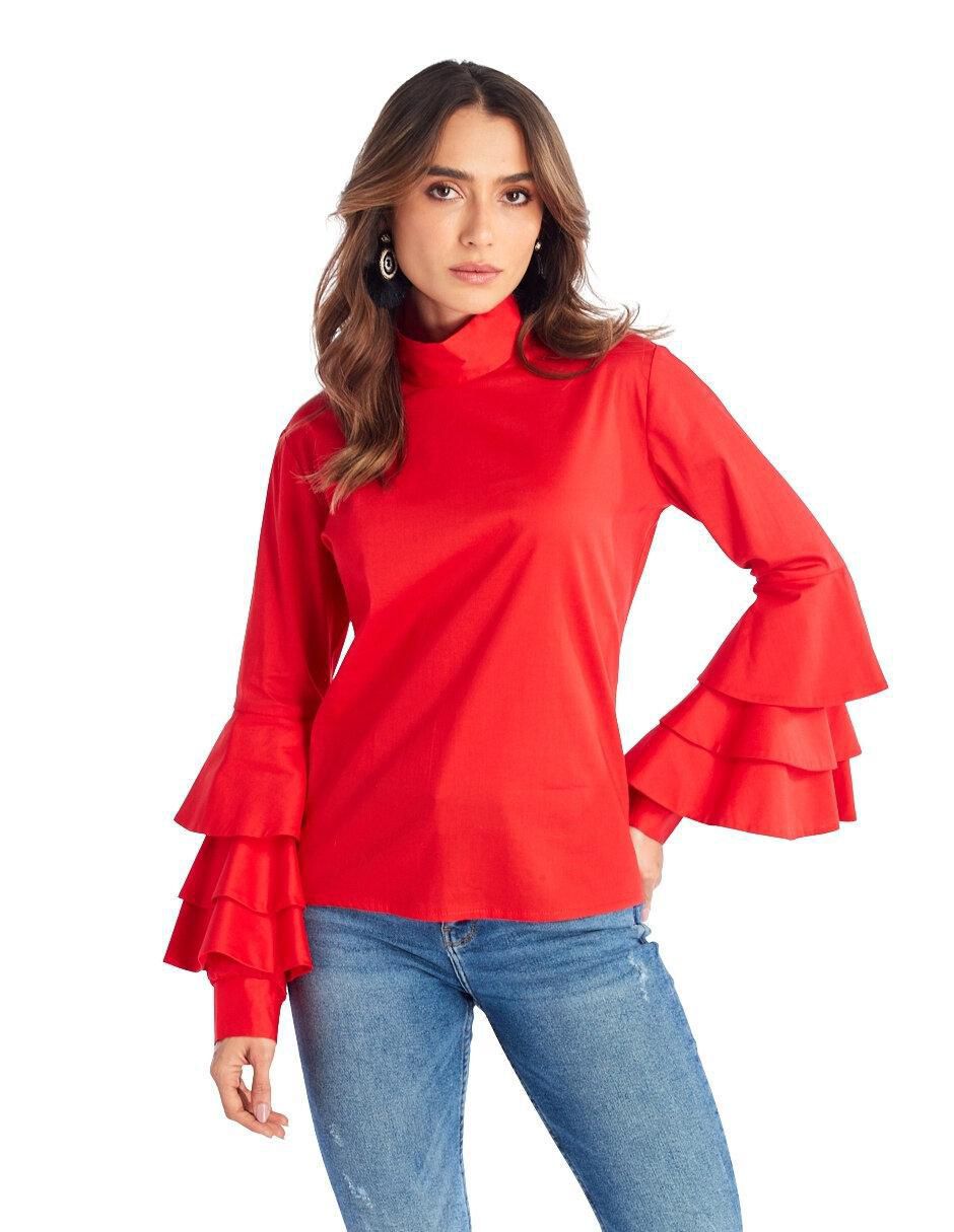 Blusa Beatriz Meade manga larga para mujer