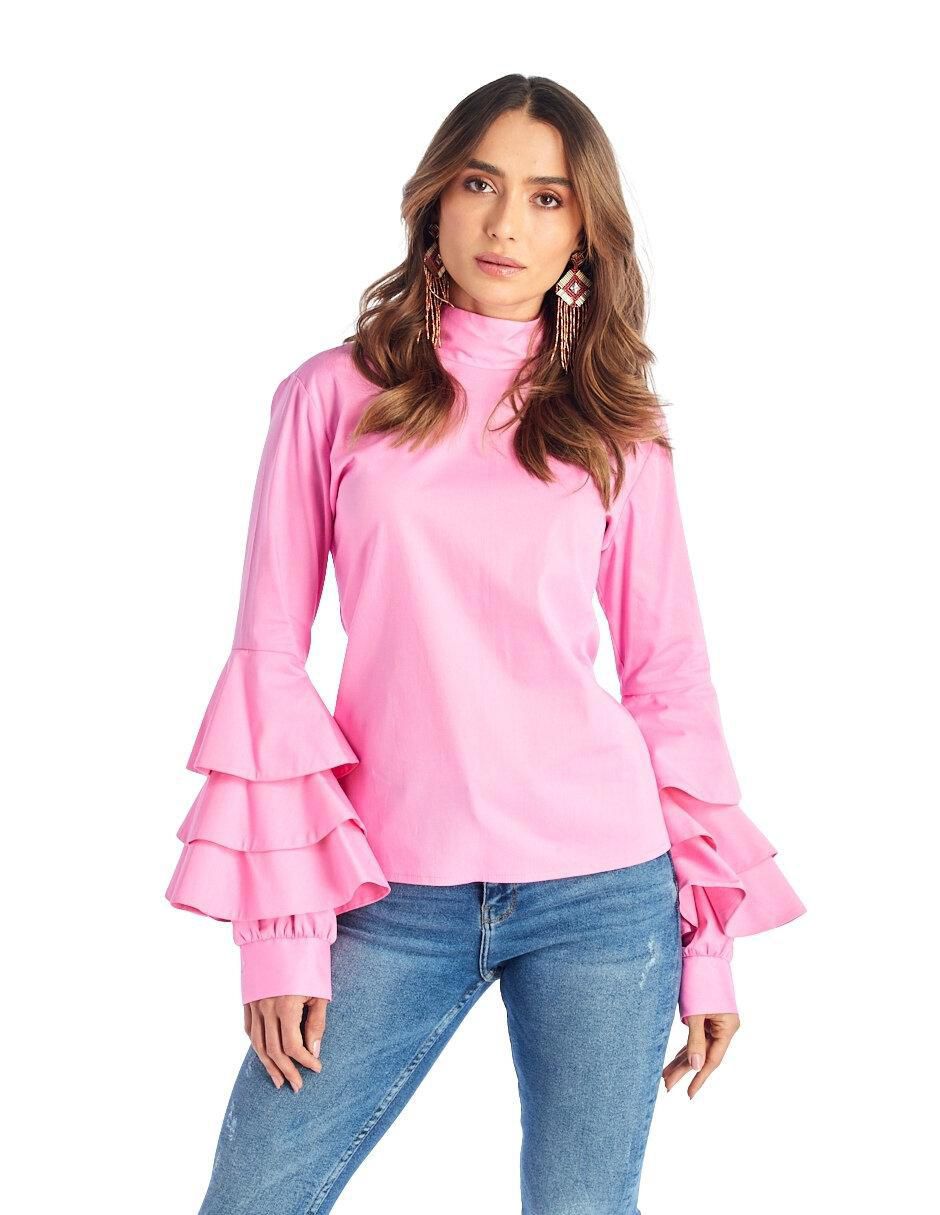 Blusa Beatriz Meade manga larga para mujer