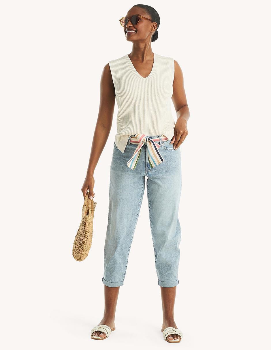Jeans relaxed mom para mujer