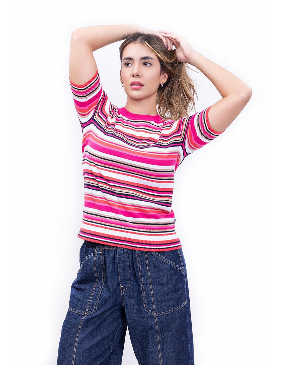Blusa manga al codo para mujer 6