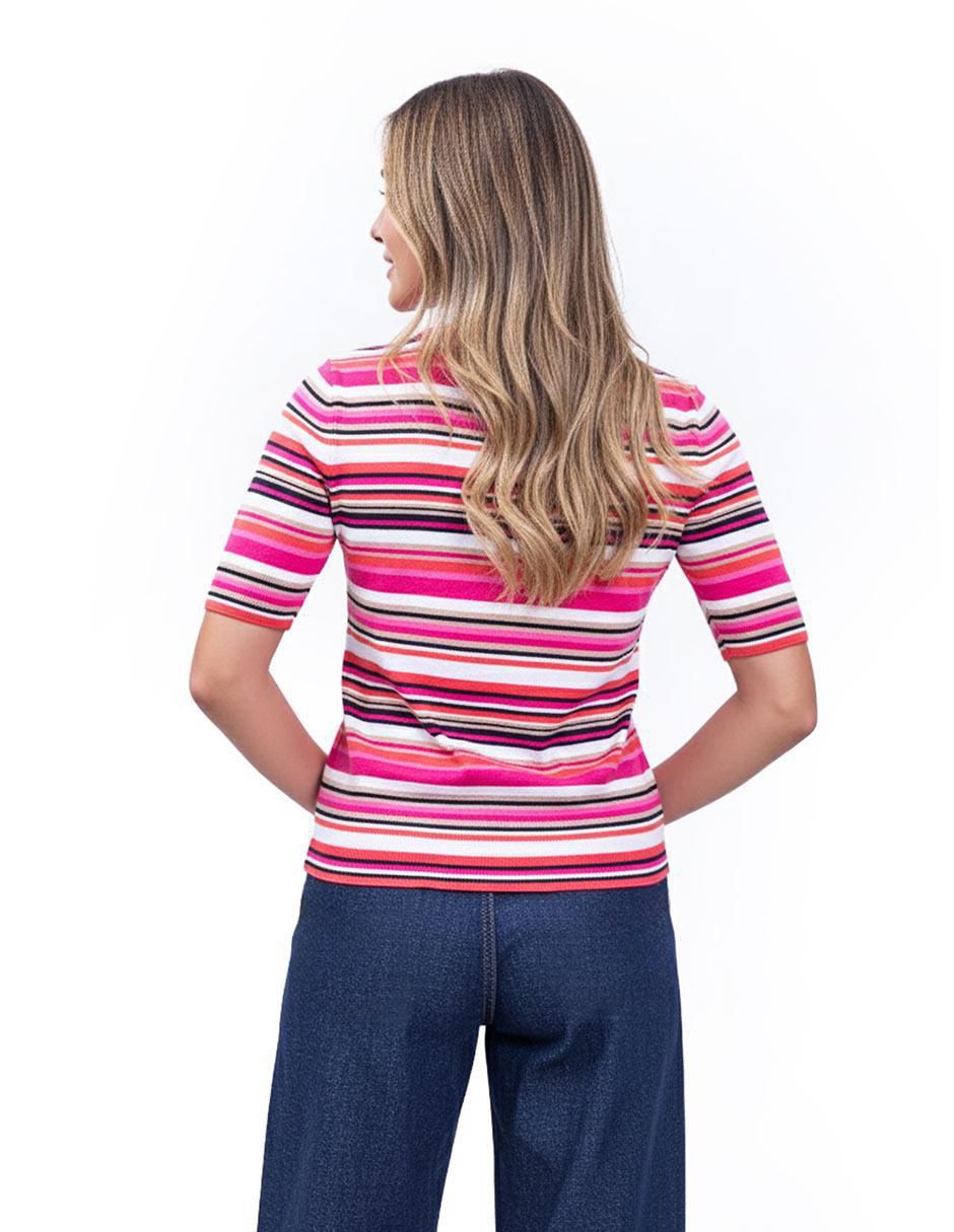 Blusa manga al codo para mujer 9
