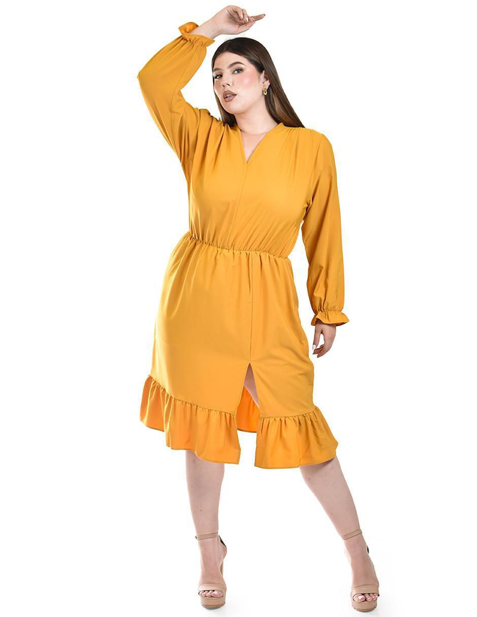 Vestido a la rodilla casual para mujer