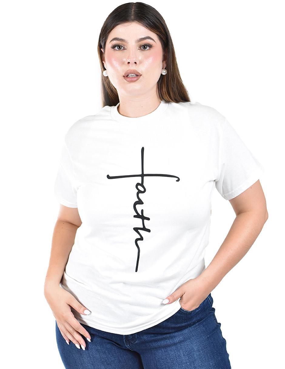 Playera manga corta cuello redondo para mujer Playera manga corta cuello redondo para mujer
