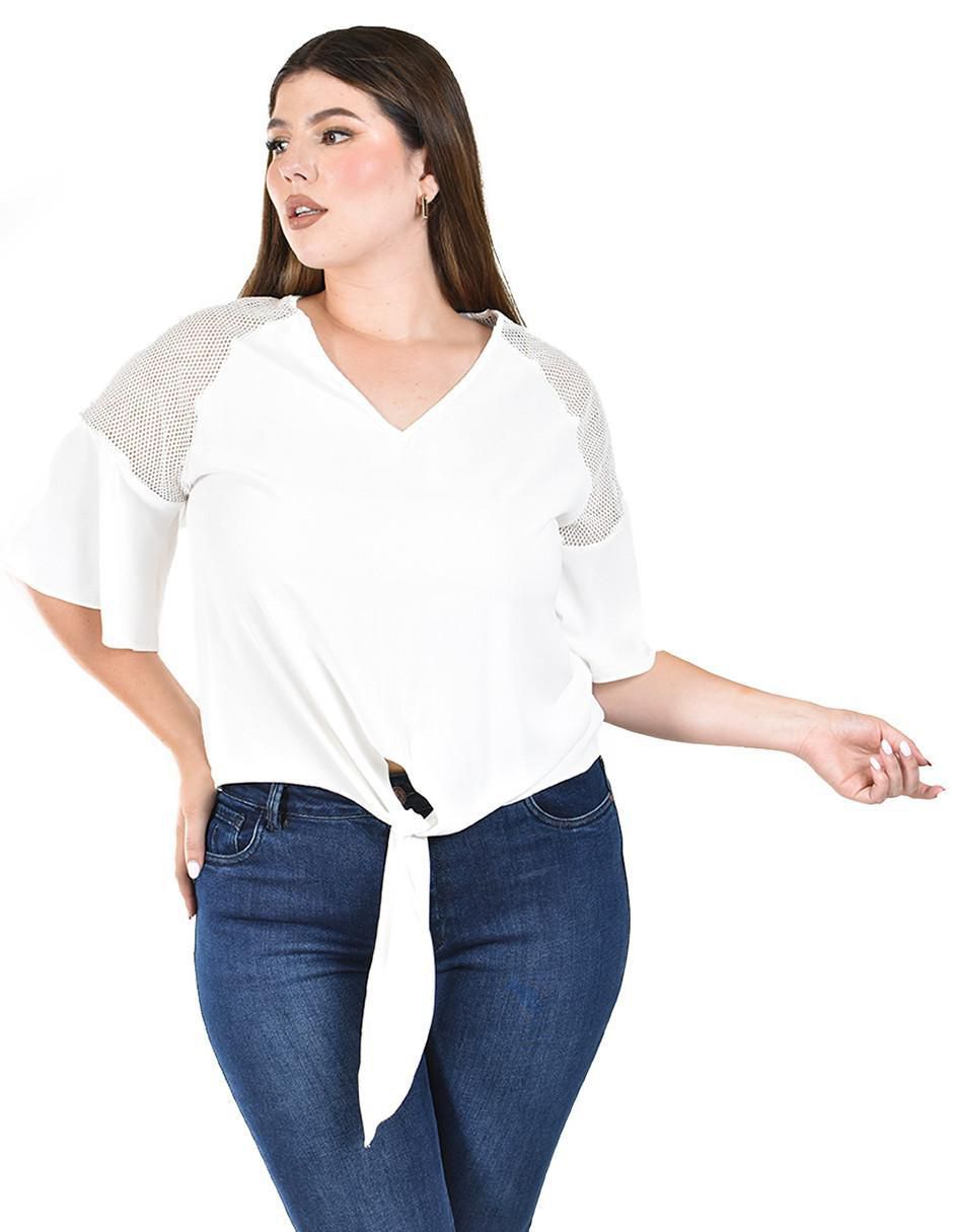Blusa manga corta para mujer 6