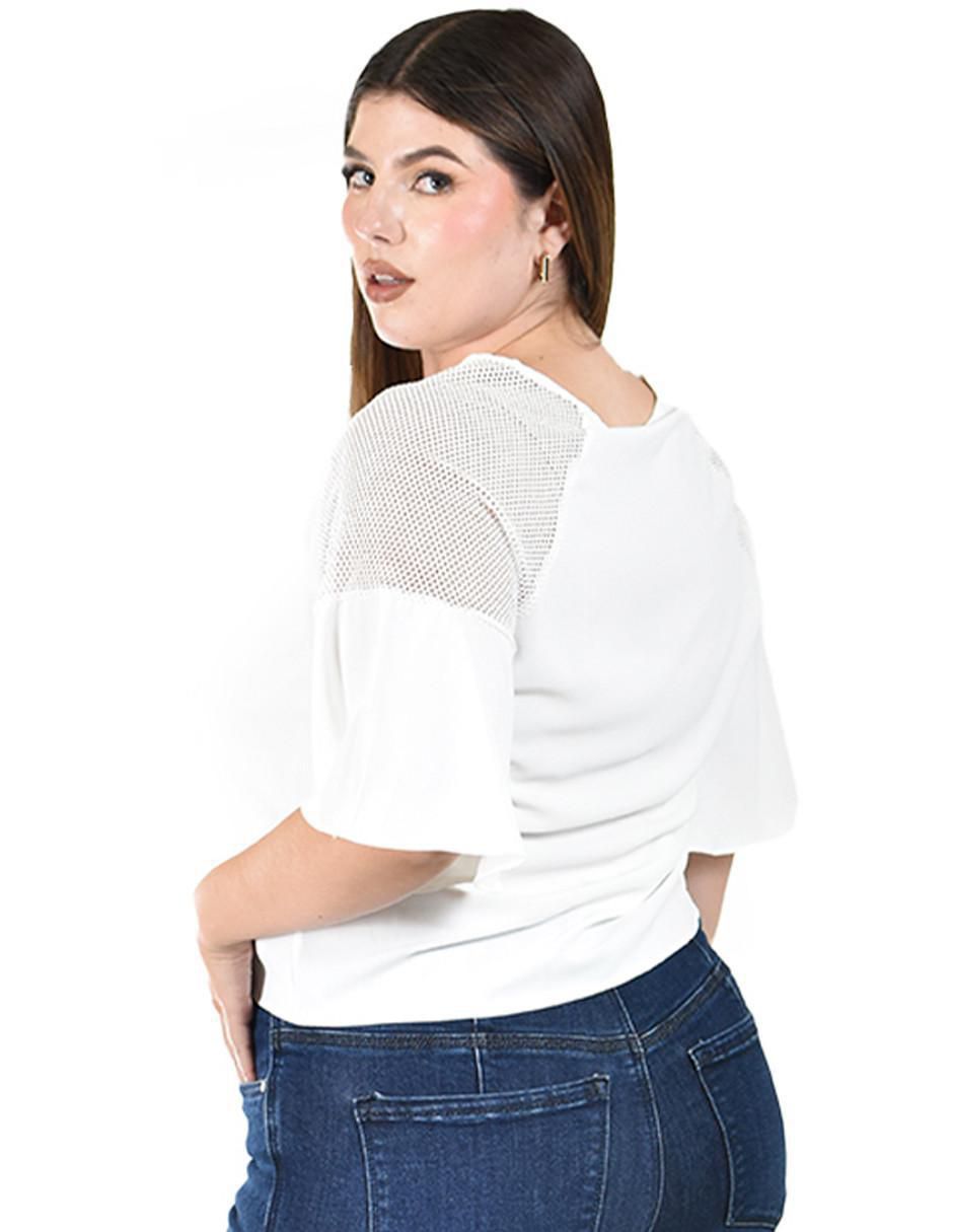 Blusa manga corta para mujer 7