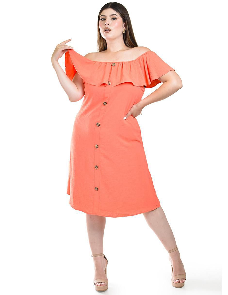 Vestido a la rodilla casual para mujer