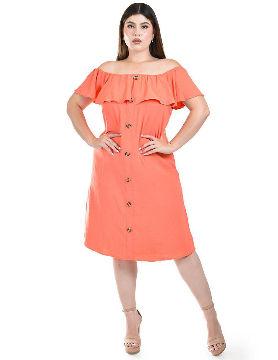 Vestido a la rodilla casual para mujer