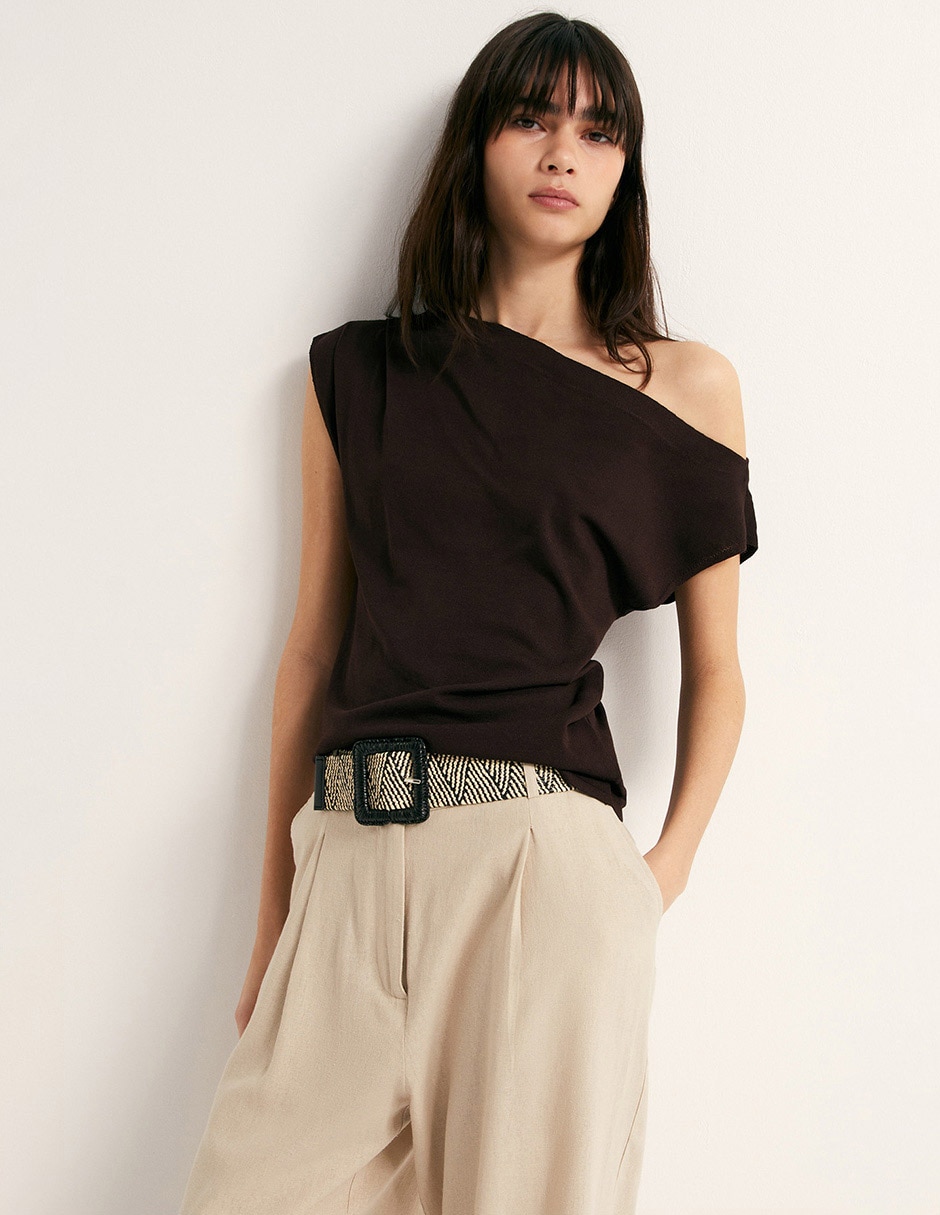 Pantalón flare Sfera amplio para mujer