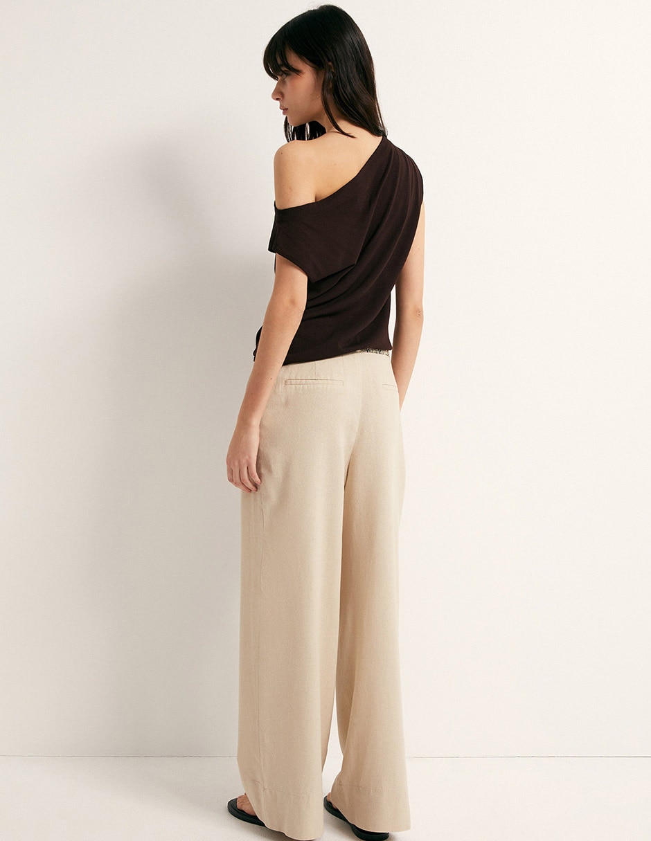 Pantalón flare Sfera amplio para mujer