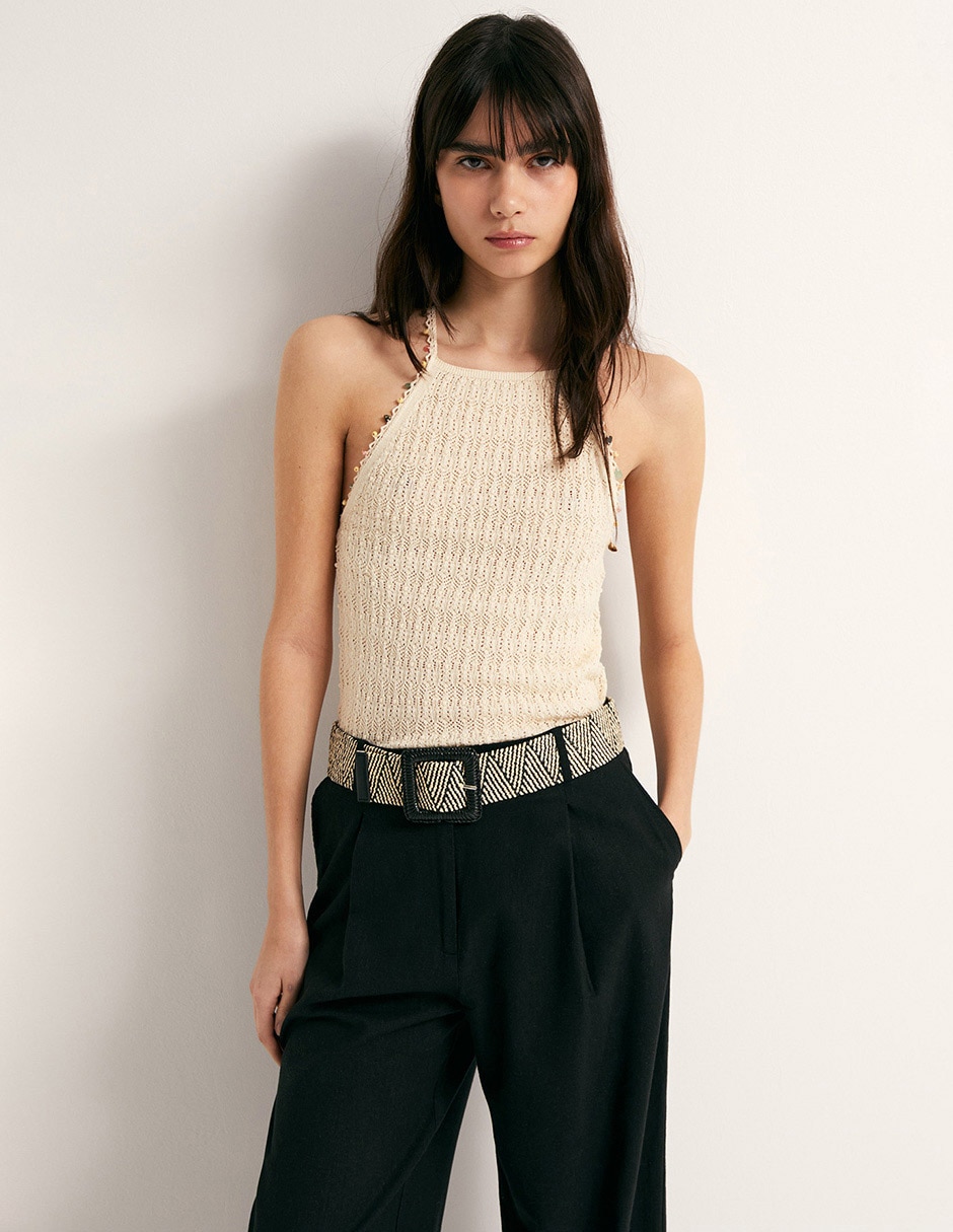 Pantalón flare amplio para mujer 2