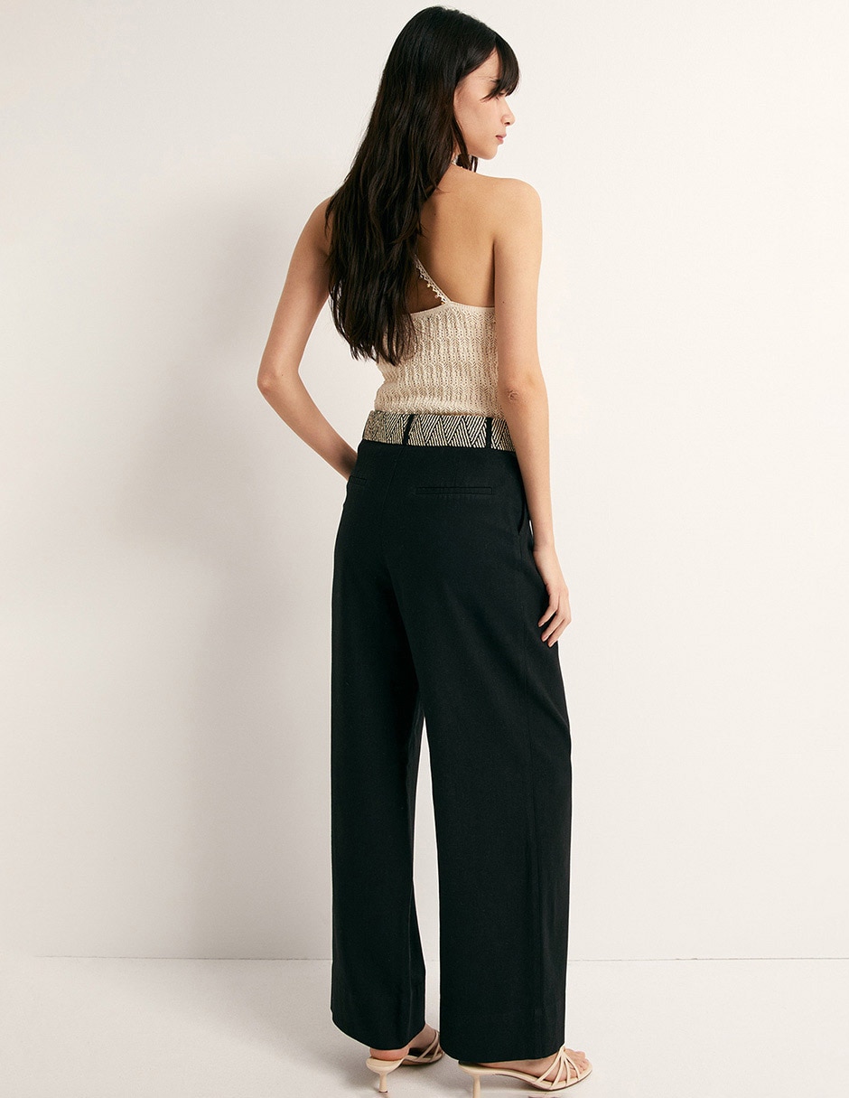 Pantalón flare amplio para mujer 5