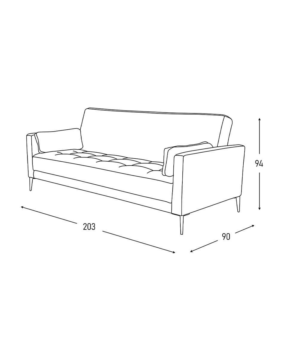 Sofá cama armable de madera 5
