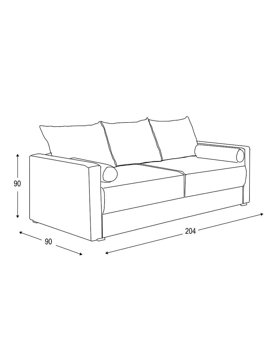 Sofá cama armable de madera 5