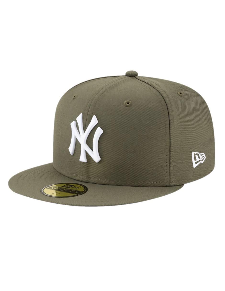 Gorra con visera plana cerrada casual New Era Yankees de Nueva York para hombre