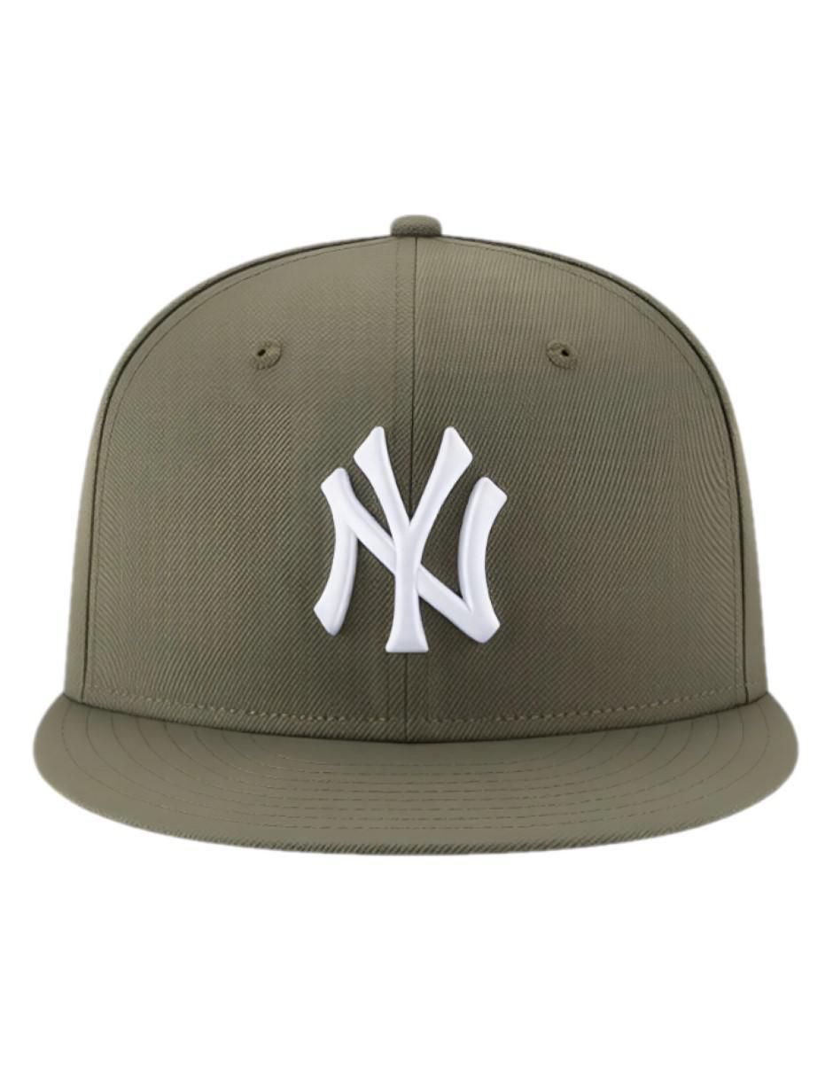 Gorra con visera plana cerrada casual New Era Yankees de Nueva York para hombre