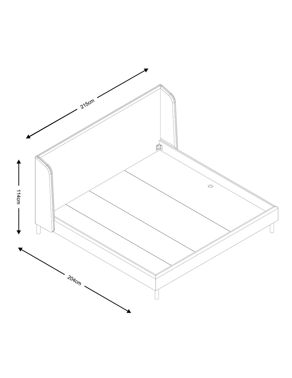 Cama julia de madera y tela 6