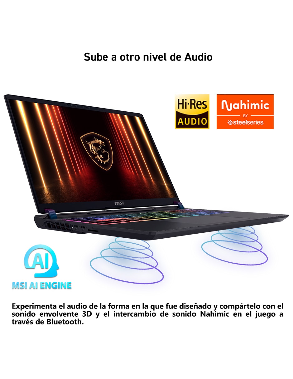 Laptop gamer Vector 16 HX AI 16 pulgadas QHD+ Intel core ultra 9 NVIDIA Geforce RTX 5070 Ti 16 GB RAM 1 TB SSD 2