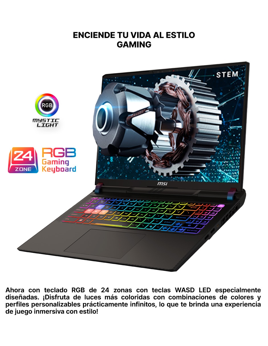 Laptop gamer Vector 16 HX AI 16 pulgadas QHD+ Intel core ultra 9 NVIDIA Geforce RTX 5070 Ti 16 GB RAM 1 TB SSD Laptop gamer Vector 16 HX AI 16 pulgadas QHD+ Intel core ultra 9 NVIDIA Geforce RTX 5070 Ti 16 GB RAM 1 TB SSD