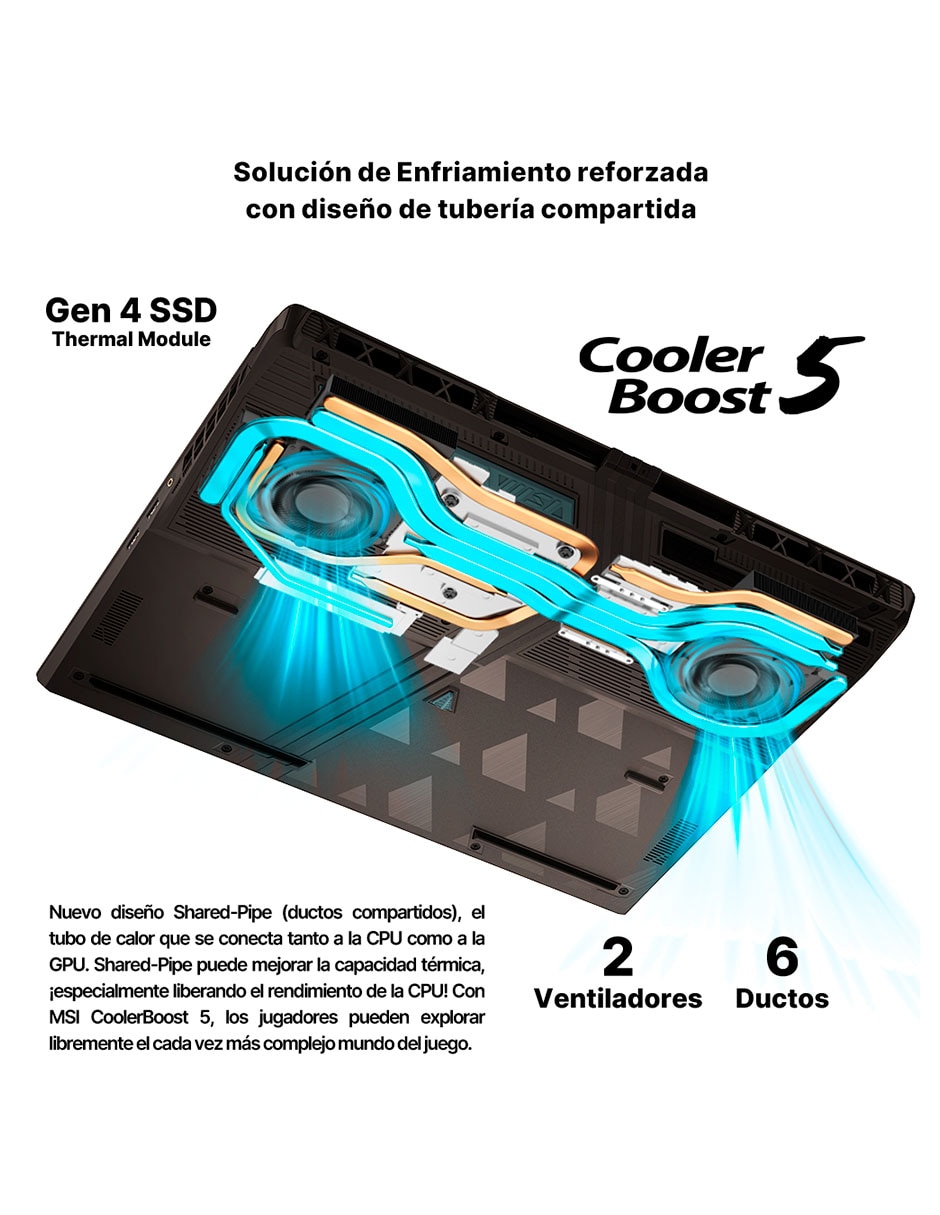 Laptop gamer Vector 16 HX AI 16 pulgadas QHD+ Intel core ultra 9 NVIDIA Geforce RTX 5070 Ti 16 GB RAM 1 TB SSD 6